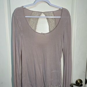 Elegant Lace-Back Women’s Top - Cream